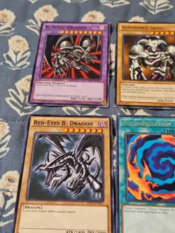 Black Skull Dragon Summoned Skull Red Eyes B. Dragon Polymerization Yugioh Set - Image 2