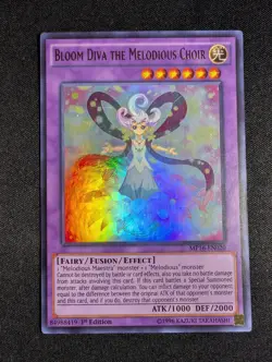 Yugioh - Bloom Diva the Melodious Choir MP16-EN020 1st Edition Ultra Rare NM - Image 1