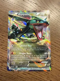 Pokemon TCG Rayquaza EX Holo Rare Card 85/124 Exalted Dragons Series - Image 1
