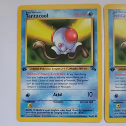 Pokemon Cards: 1st Edition Fossil Common: Tentacool 56/62 - LP - Image 2