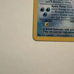 Pokemon TCG Blastoise Holo Rare Card 1999 Base Set 2/102 grading opportunity - Image 5