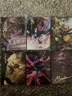 MTG Final Fantasy Signed Gold Stamp Art Series Card FIN NM/M Signature - Image 1