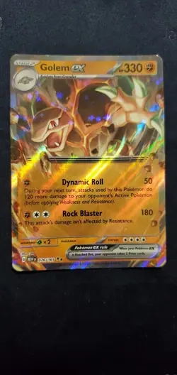 Golem EX 76/165 Holo Ultra Rare Scarlet And Violet Pokemon 151 Card - Mint - Image 1