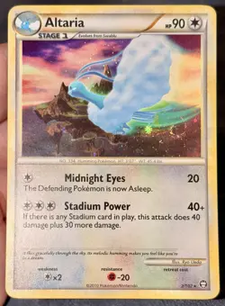 NM Holo Altaria Pokemon Card | Vintage Rare | 2010 HGSS Triumphant 2/102 | SWIRL - Image 3