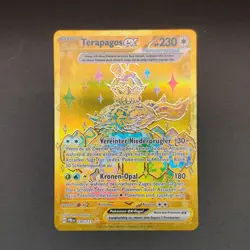 Pokemon TCG Karte - Terapagos EX Deutsch 180/131 Prismatische Entwicklungen Gold - Image 3