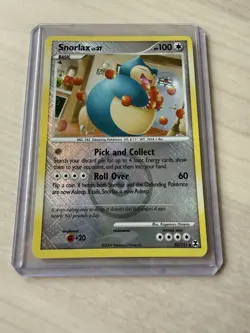 Pokemon TCG Snorlax 33/111 Promo Card Crosshatch Reverse Holofoil NM - Image 1