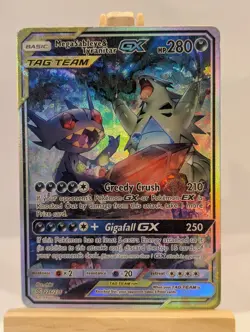 Custom Fan Art Mega Sableye & Tyrannitar GX High Quality Custom Card Tag Team - Image 1