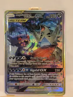 Custom Fan Art Mega Sableye & Tyrannitar GX High Quality Custom Card Tag Team - Image 2