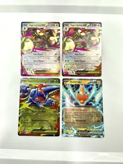 NEW Pokemon Phantasmal Flames EX 4 Card Lot - Mega Lopunny, Heracross, Rotom - Image 1