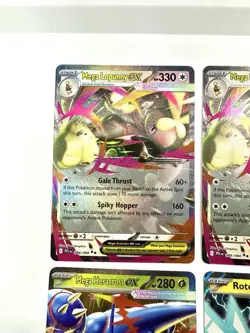 NEW Pokemon Phantasmal Flames EX 4 Card Lot - Mega Lopunny, Heracross, Rotom - Image 2