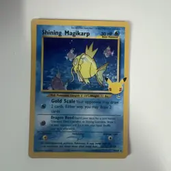Pokemon TCG Shining Magikarp Holo Card Celebrations Collection 66/64 grading opp - Image 1
