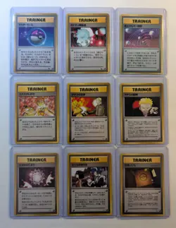 Pokemon Mixed Sets Japanese Old Back Trainer Cards Lot GLOSSY Rare No Symbol 👀 - Image 1