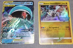 Pokemon Jumbo Reshiram Zekrom Kyurem & Magikarp & Wailord Card Gold BK Charizard - Image 2