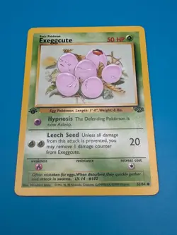 Exeggcute 1st Edition Pokemon Card Jungle Set #52 Vintage Near Mint TCG - Image 3