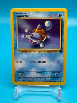 Squirtle Pokemon Card Team Rocket Set #68 Vintage Near Mint TCG - Image 1