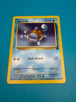 Squirtle Pokemon Card Team Rocket Set #68 Vintage Near Mint TCG - Image 3