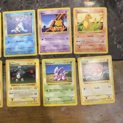 Pokemon TCG Base Set Shadowless Lot 10 Cards - Image 1