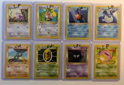 Shadowless Pokemon Card Lot Base Set 1999 WOTC All Near Mint or LP - Image 1