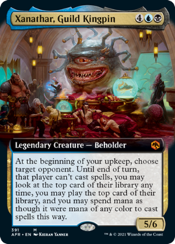 1 x Xanathar, Guild Kingpin - Foil - Extended Art - Adventures in the Forgotten - Image 1