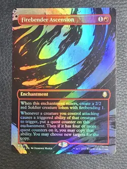 Firebender Ascension (Borderless) Avatar: The Last Airbender Foil MTG NM Magic - Image 1