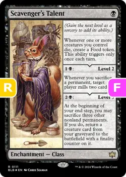 MTG Scavenger's Talent BloomBurrow Rare Enchantment Class NM-Foil - Image 1