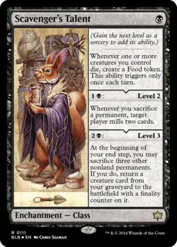 MTG Scavenger's Talent BloomBurrow Rare Enchantment Class NM-Foil - Image 2