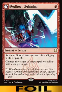 1x - Redirect Lightning - FOIL #151 - Avatar: The Last Airbender - NM MTG - Image 1
