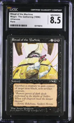 RITUAL OF THE MACHINE Alliances Rare Reserved List CGC 8.5 MTG [Nostalgium] - Image 1