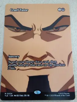 Cruel Tutor - #24 Regular (Borderless) - Avatar: The Last Airbender - Mtg - Image 1
