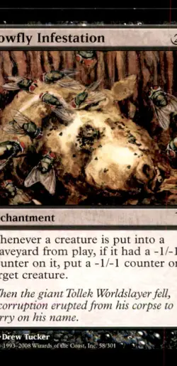 MTG Blowfly Infestation LP Light Play Shadowmoor [2303] - Image 1