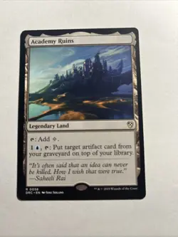 Academy Ruins - Commander: Aetherdrift MTG Plus Bonus Rare!!! - Image 1