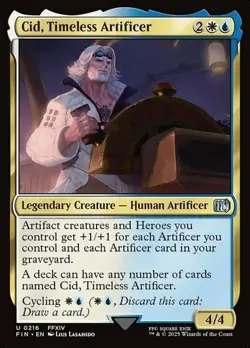 MTG Cid, Timeless Artificer (0216), NM-Mint, English Final Fantasy - Image 1