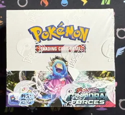 Pokemon TCG Temporal Forces Booster Box With Protector - Image 1