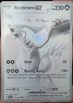Pokemon TCG Reshiram EX White Flare English Holo Ultra Rare 173/086 MINT - Image 3