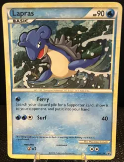Pokemon TCG Lapras HGSS14 Holo Blackstar Promo HeartGold SoulSilver 2010 LP - Image 1