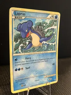 Pokemon TCG Lapras HGSS14 Holo Blackstar Promo HeartGold SoulSilver 2010 LP - Image 2