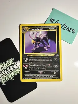 Houndoom 23/75, Neo Discovery, Pokemon TCG, Unlimited 2001, WOTC, Vintage, LP/NM - Image 1