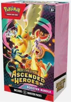 Pokemon Mega Evolution Ascended Heroes Booster Bundle 6 Packs (Pre-Sale) - Image 1