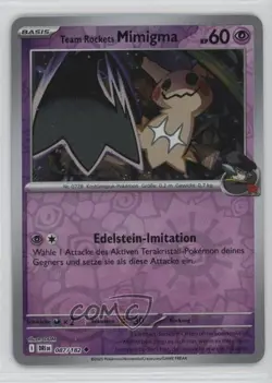 Team Rocket's Mimikyu German Reverse Foil Pokemon Destined Rivals (DRI) #087 - Image 1