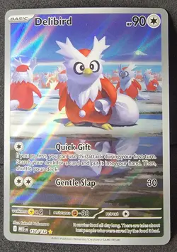Delibird Art Rare 152/132 - Pokemon TCG ME01: Mega Evolution NM - Image 1