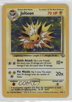 Jolteon Holo Pokemon Jungle #4 1999 - Image 1