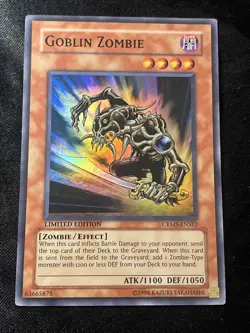 Yugioh Goblin Zombie CRMS-ENSE2 Limited Super Rare - Image 1