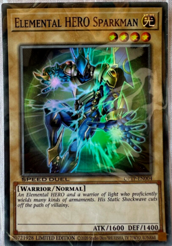 SEALED Yu-Gi-Oh Elemental HERO Sparkman OPTP-EN004 Super Rare (KF 211-01) - Image 1