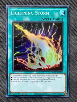 Yugioh Lightning Storm 1st Edition Super Rare RA01-EN061 NM - Image 1