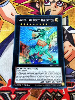 Sacred Tree Beast, Hyperyton blvo-en047 1st Edition (NM+) Super Rare Yu-Gi-Oh! - Image 1