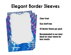 Border Sleeves Starfrost (20 Sleeves) Yugioh - Image 1