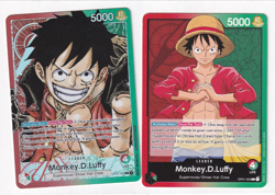 One Piece Card Monkey D. Luffy Alt Art + Common OP01-003 L Romance Dawn - Image 1