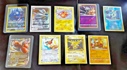 Lot of 9 Pokemon Cards Excellent Condition - Image 1
