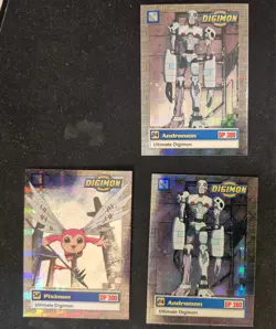 digimon lot of three cards. - Image 1