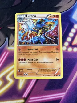 Lucario - XY140 - Pokemon XY Promo Holo Rare Card LP - Image 1